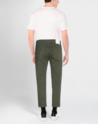 Bl.11 Block Eleven Man Pants Military green Size 34 Cotton, Elastane