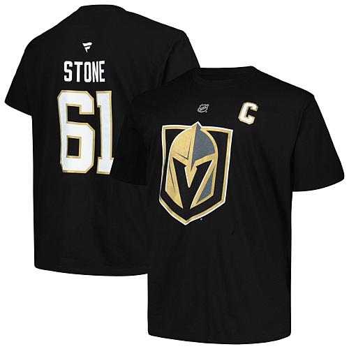 Men's Mark Stone Black Vegas Golden Knights Big & Tall Name & Number T-Shirt