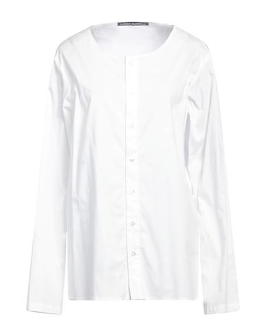 Woman Shirt White Size L Cotton, Elastane