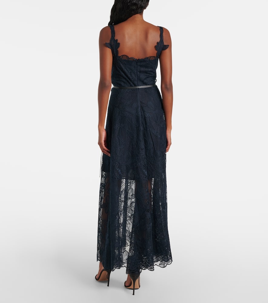 Floral lace midi dress