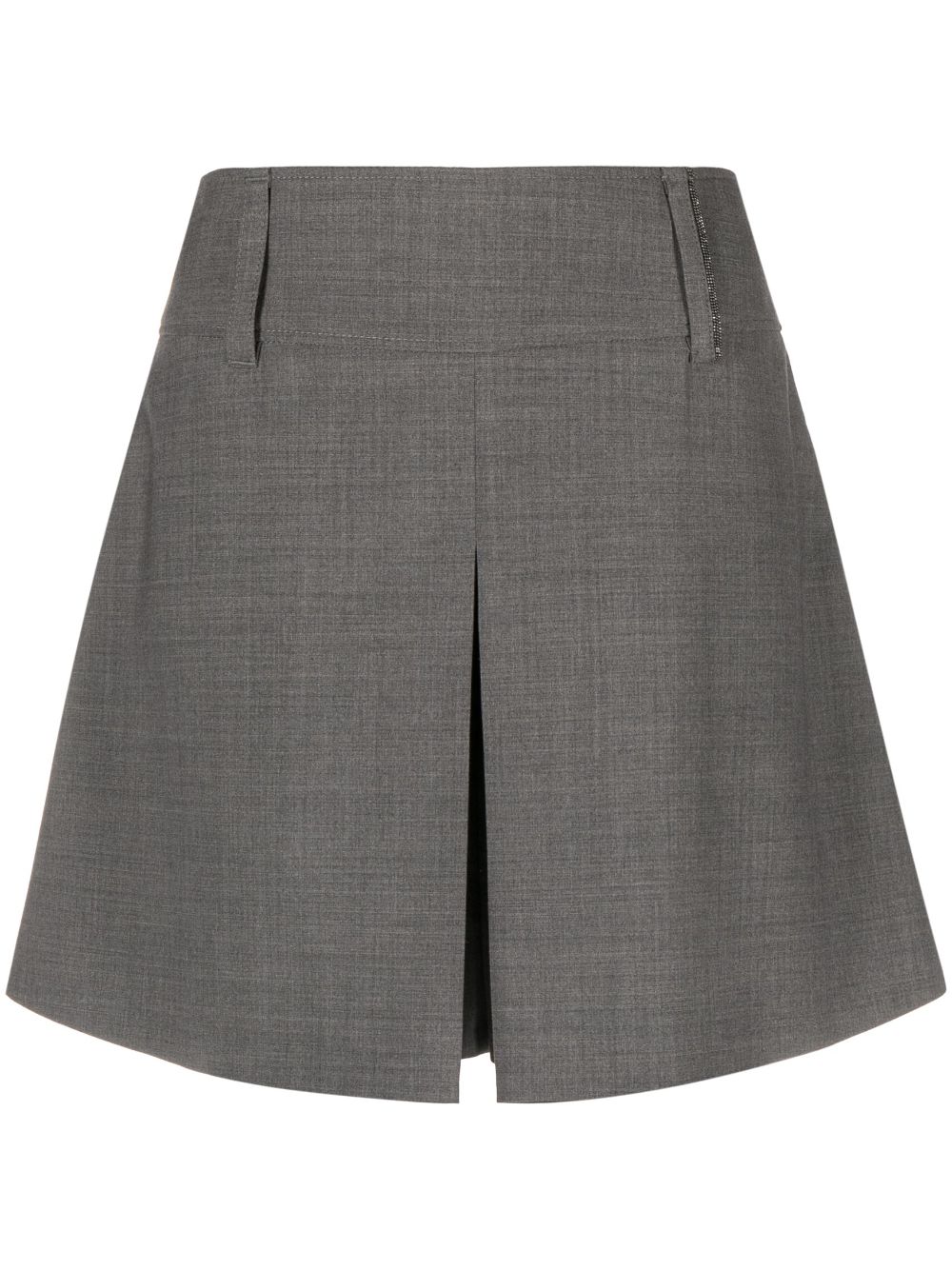 Tailored wide-leg shorts - Grey
