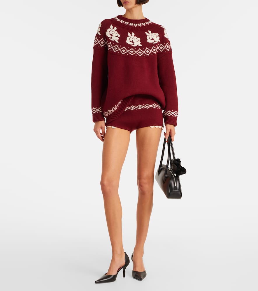 Patterned wool sweater