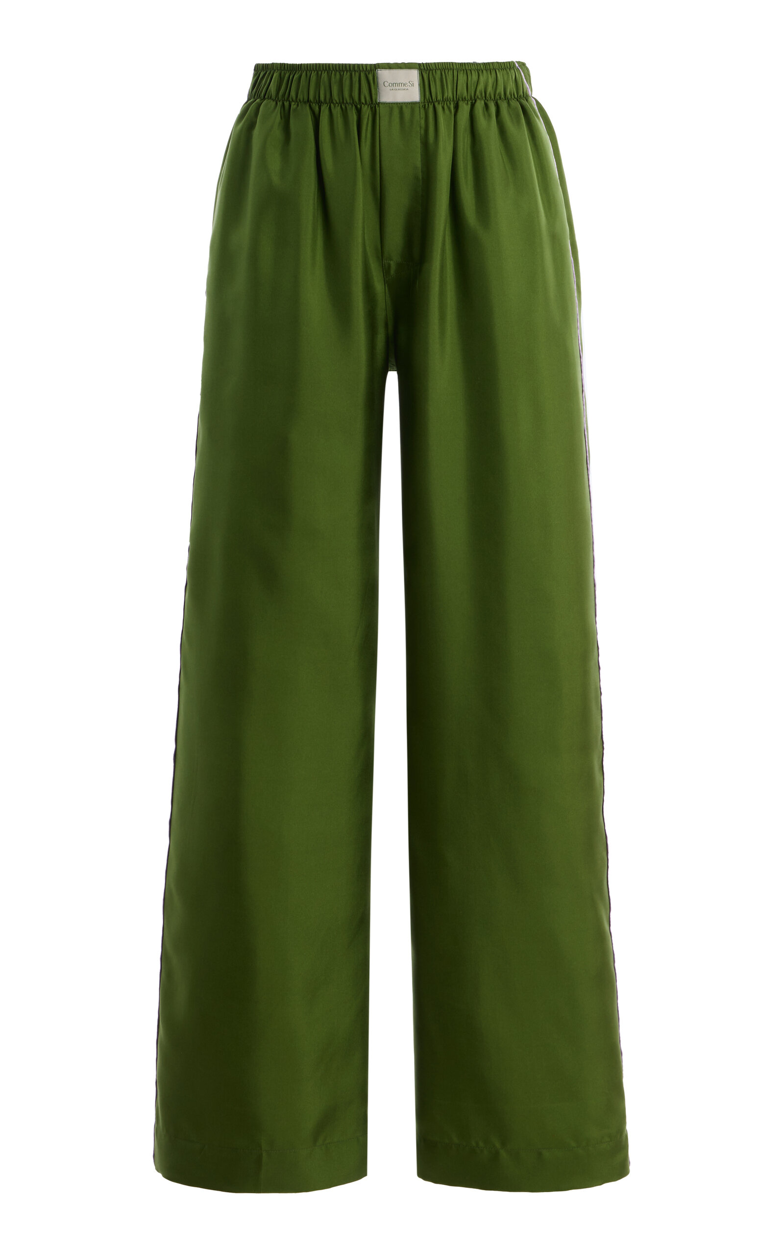 La Boxer Alta Silk-Twill Pants - Moda Operandi