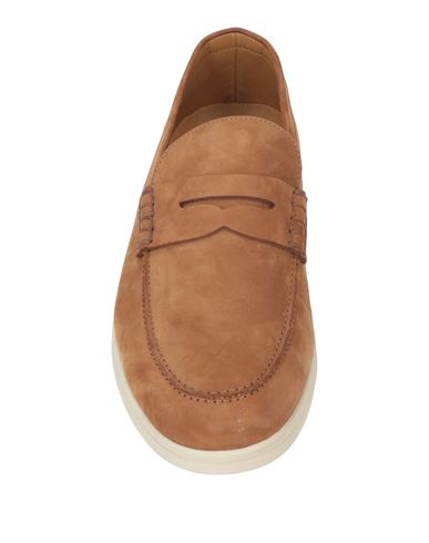 Man Loafers Camel Size 10 Calfskin