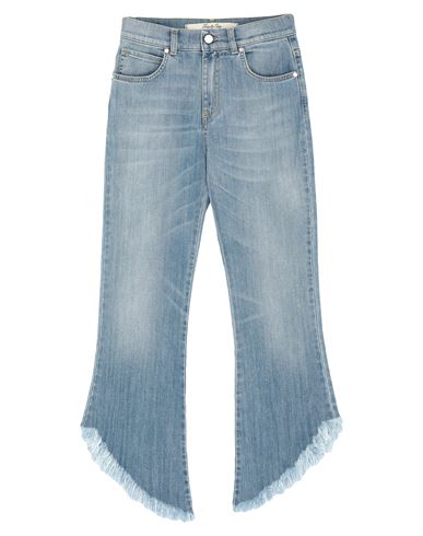 Woman Jeans Blue Size 28 Cotton, Elastane