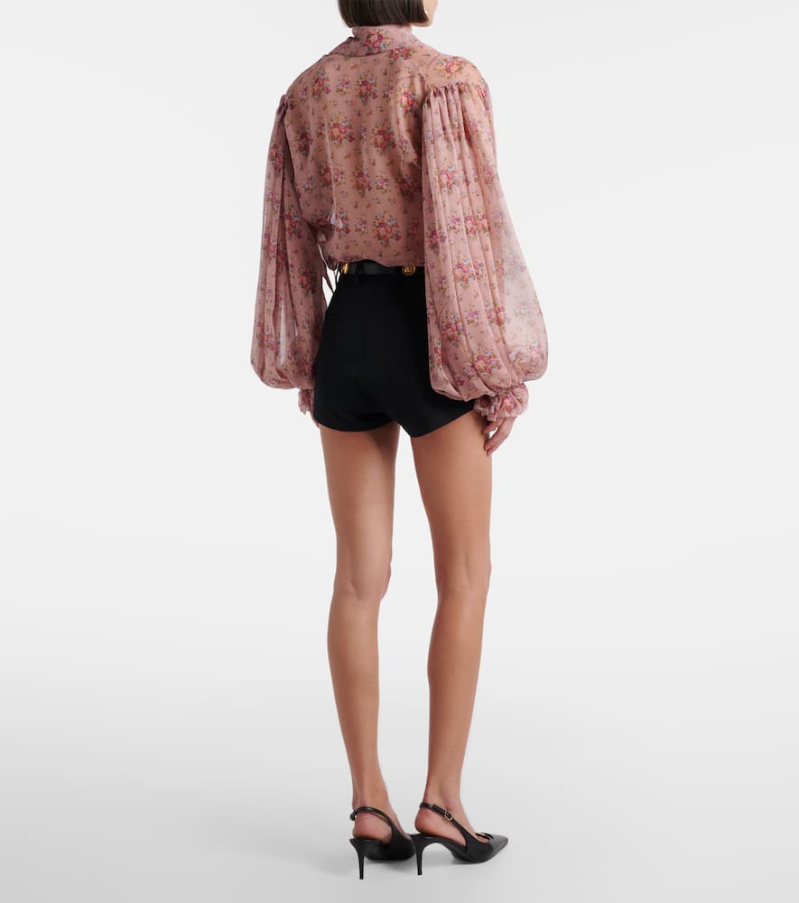 Virgin wool gabardine micro shorts