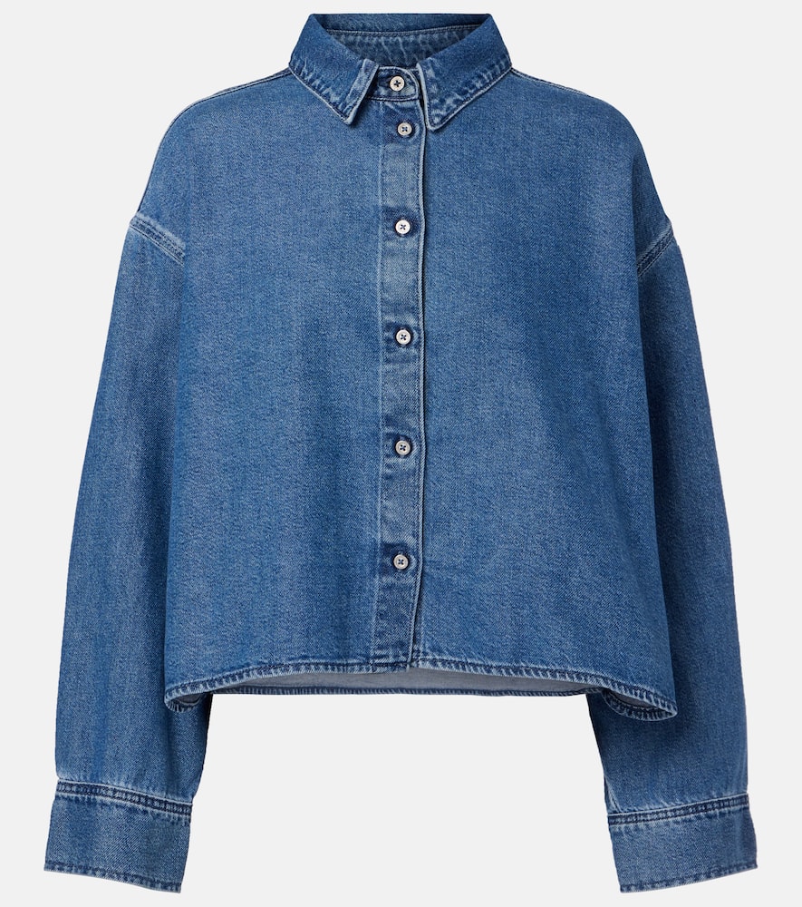 Nina cropped denim shirt
