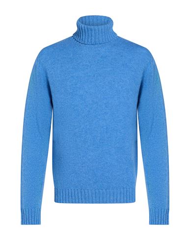 Man Turtleneck Blue Size M Virgin Wool