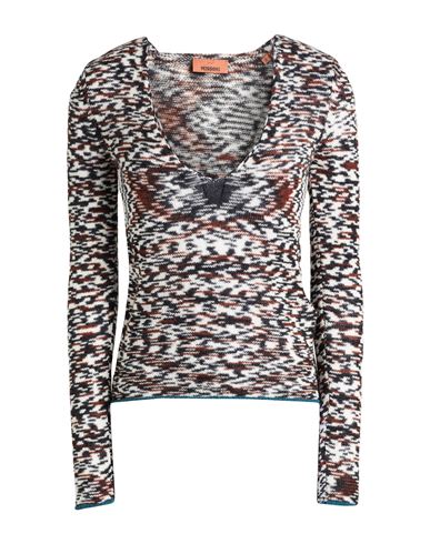 Woman Sweater Dark brown Size 4 Cashmere, Wool