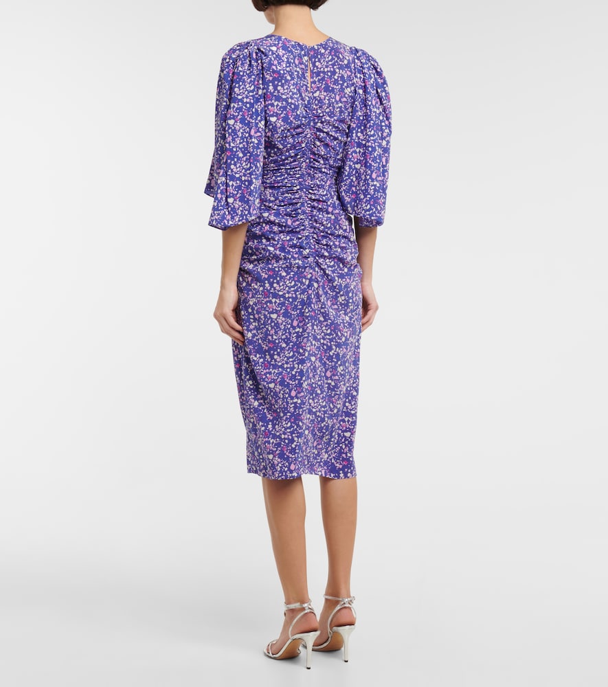Lurner silk-blend midi dress