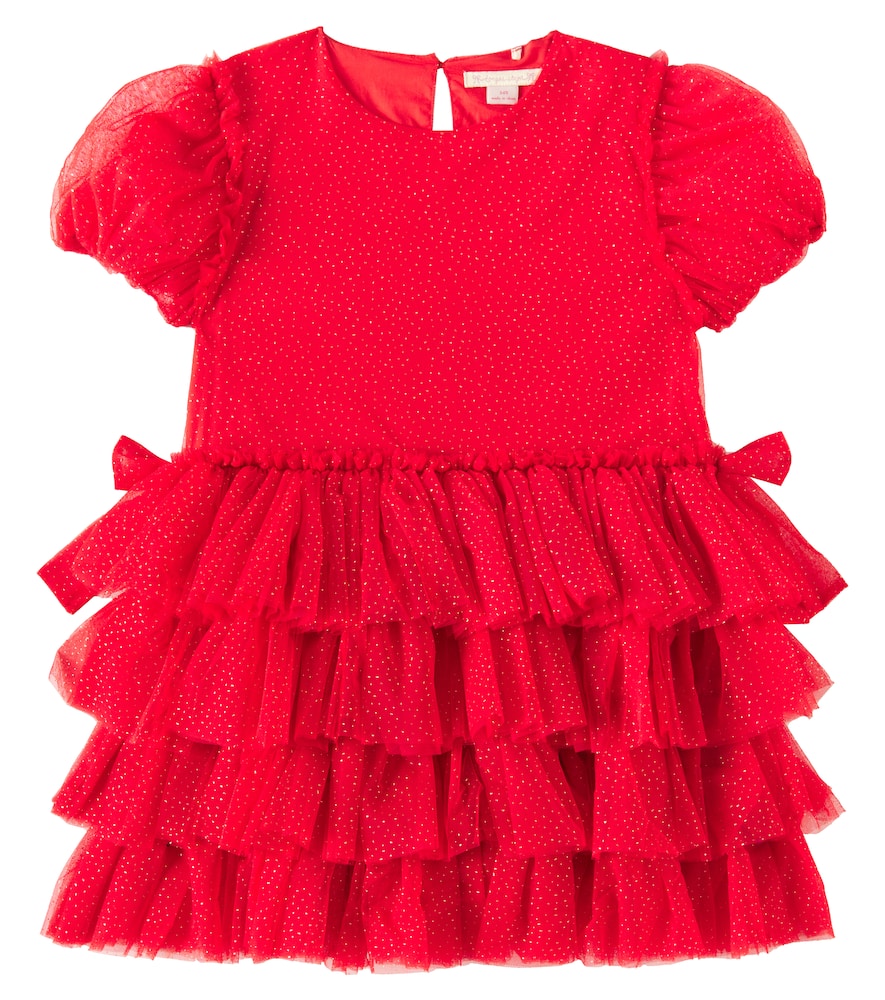 Konges Sløjd Fay bow-detail glitter dress