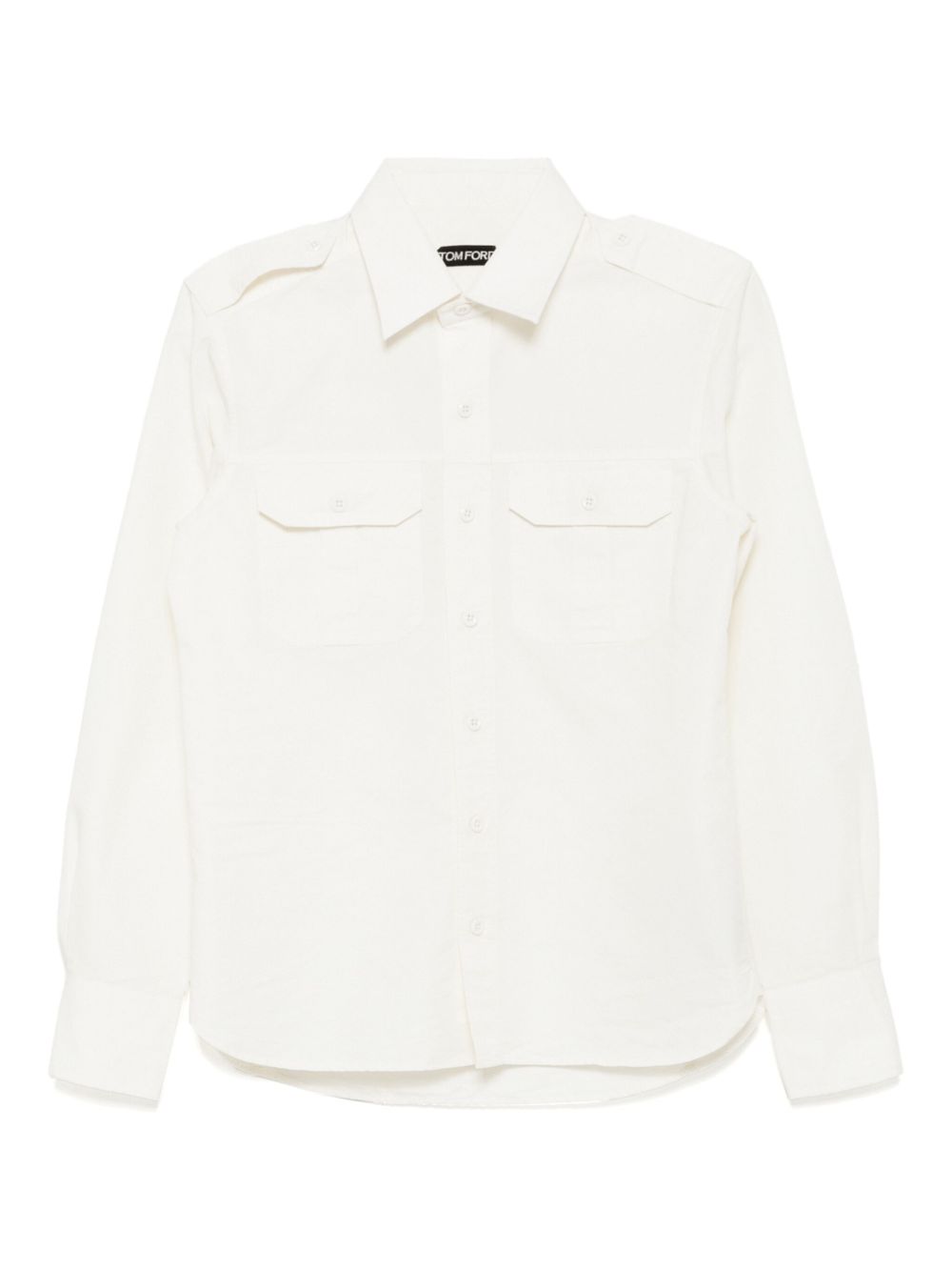 TOM FORD poplin shirt - Neutrals