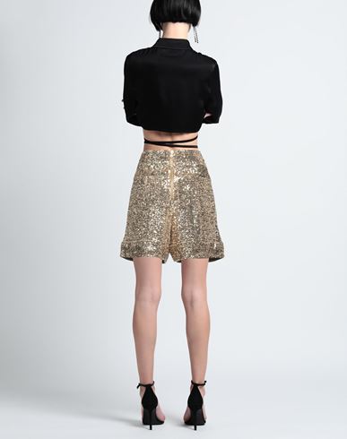 Woman Shorts & Bermuda Shorts Gold