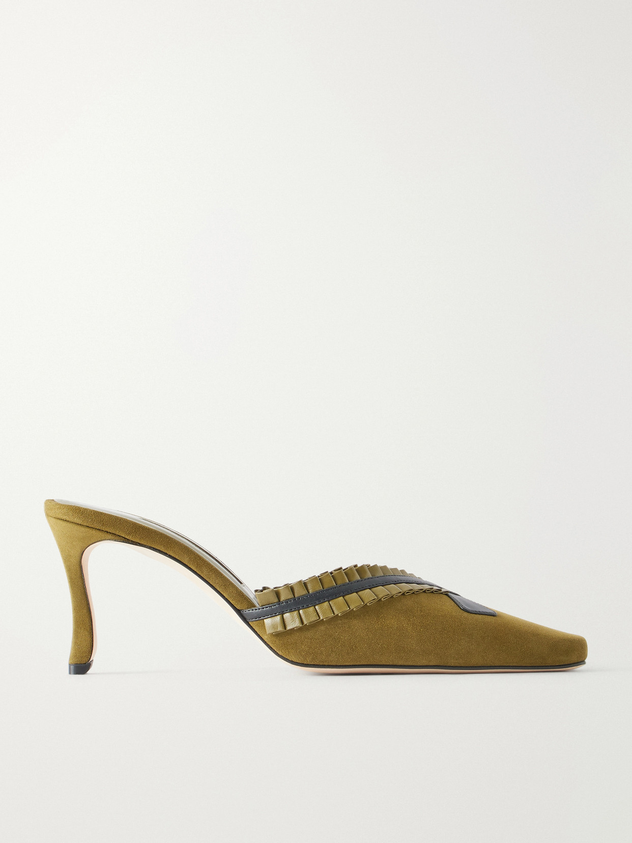 Voluptia 70 Embellished Suede Mules