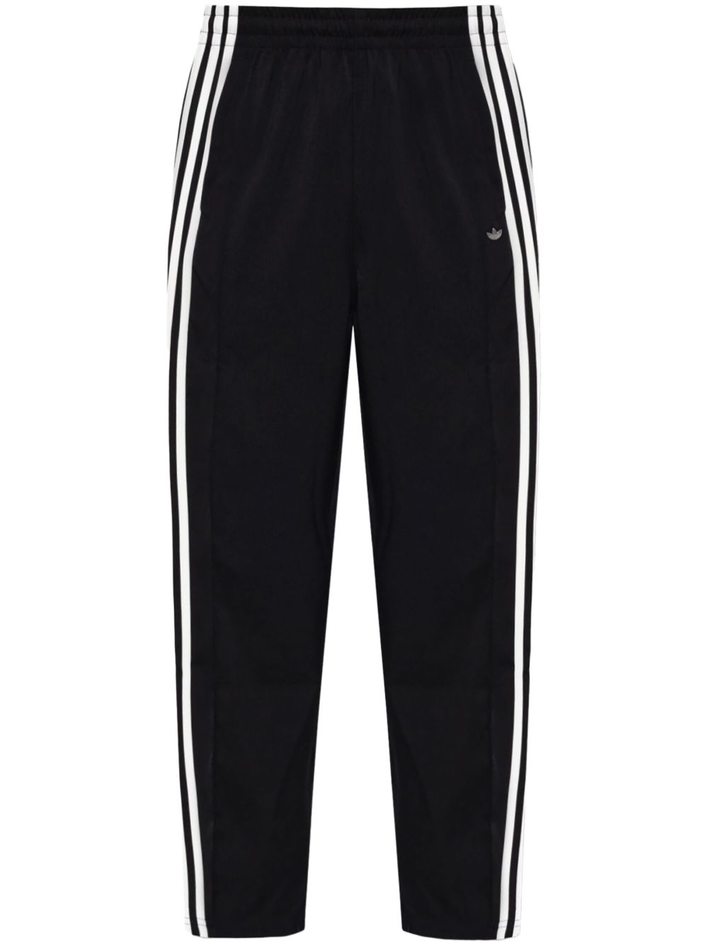 Side-stripe track pants - Black