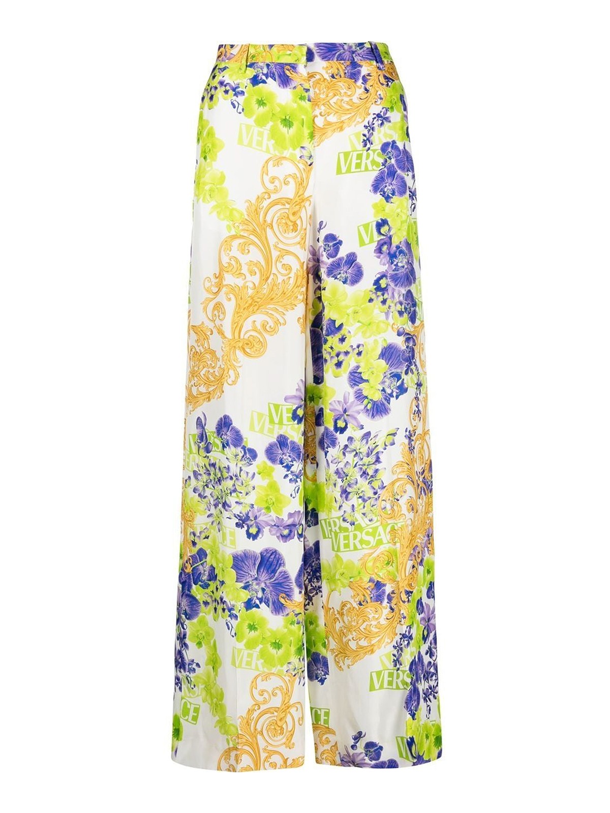 Baroque-print trousers