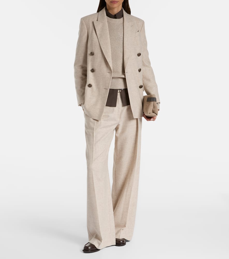 Wool and cashmere blazer
