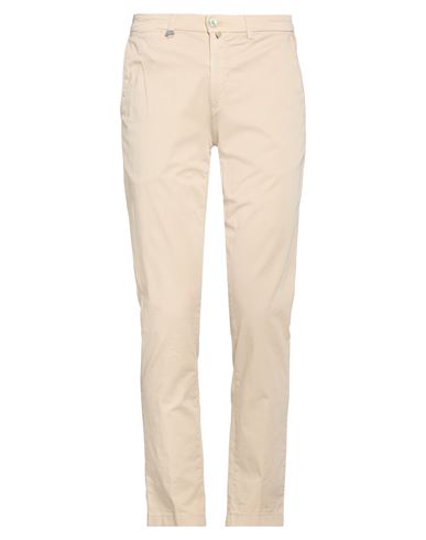 Man Pants Beige Size 30 Cotton, Elastane