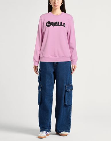 Woman Sweatshirt Pink Size 1 Cotton, Polyester, Elastane