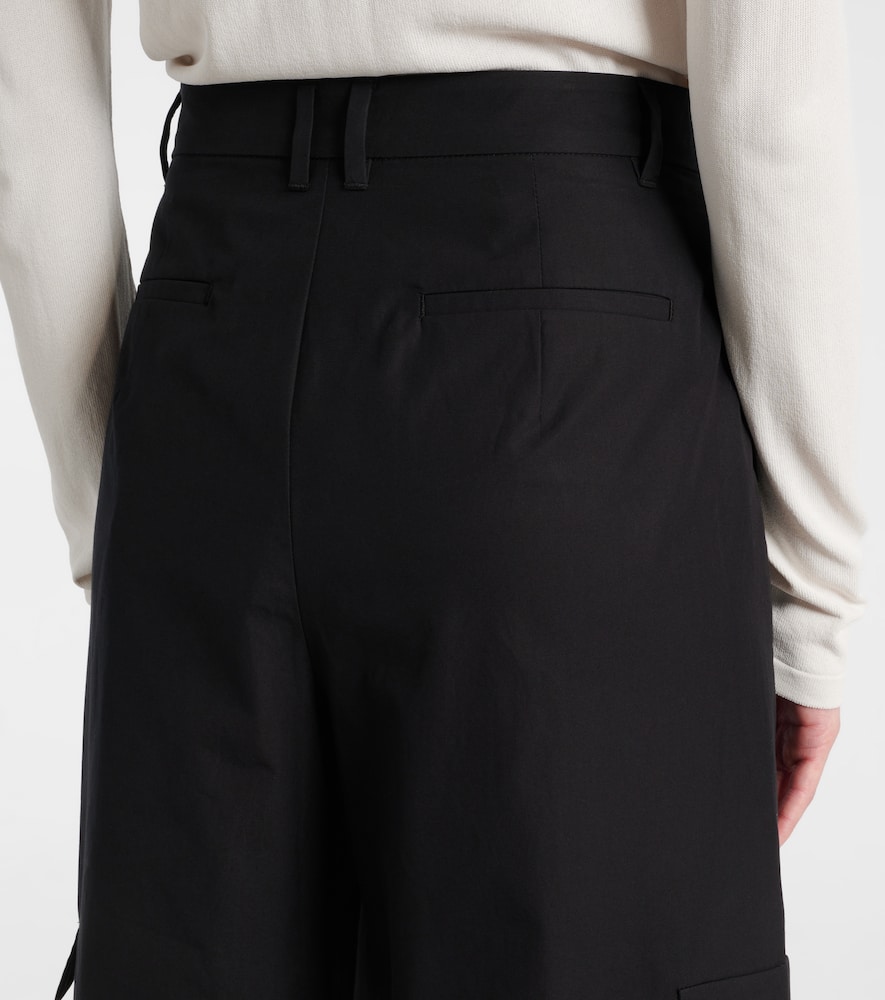 Gloria high-rise cotton cargo pants