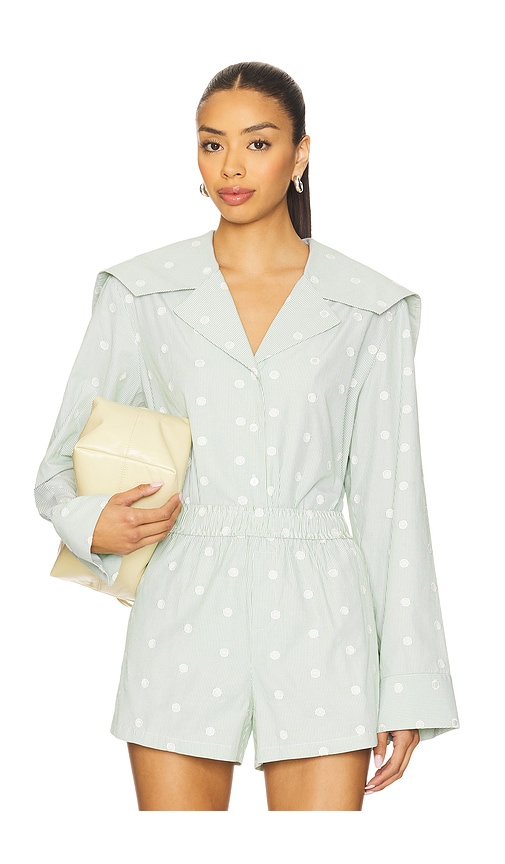 Maude Club Caspian Shirt in Green. L. Also in