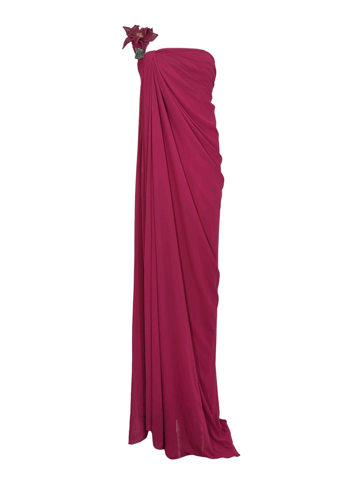 Betina 99036 Long Dress In Crepe And Chiffon