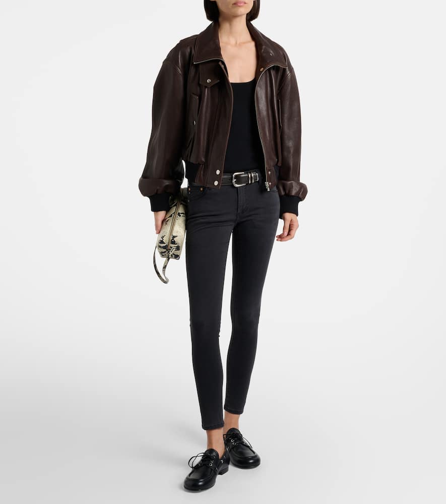 Low-rise skinny jeans