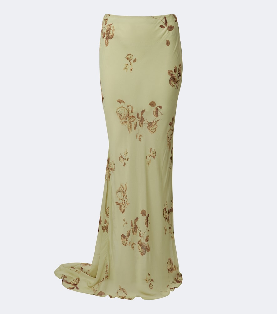 Diosa floral georgette maxi skirt