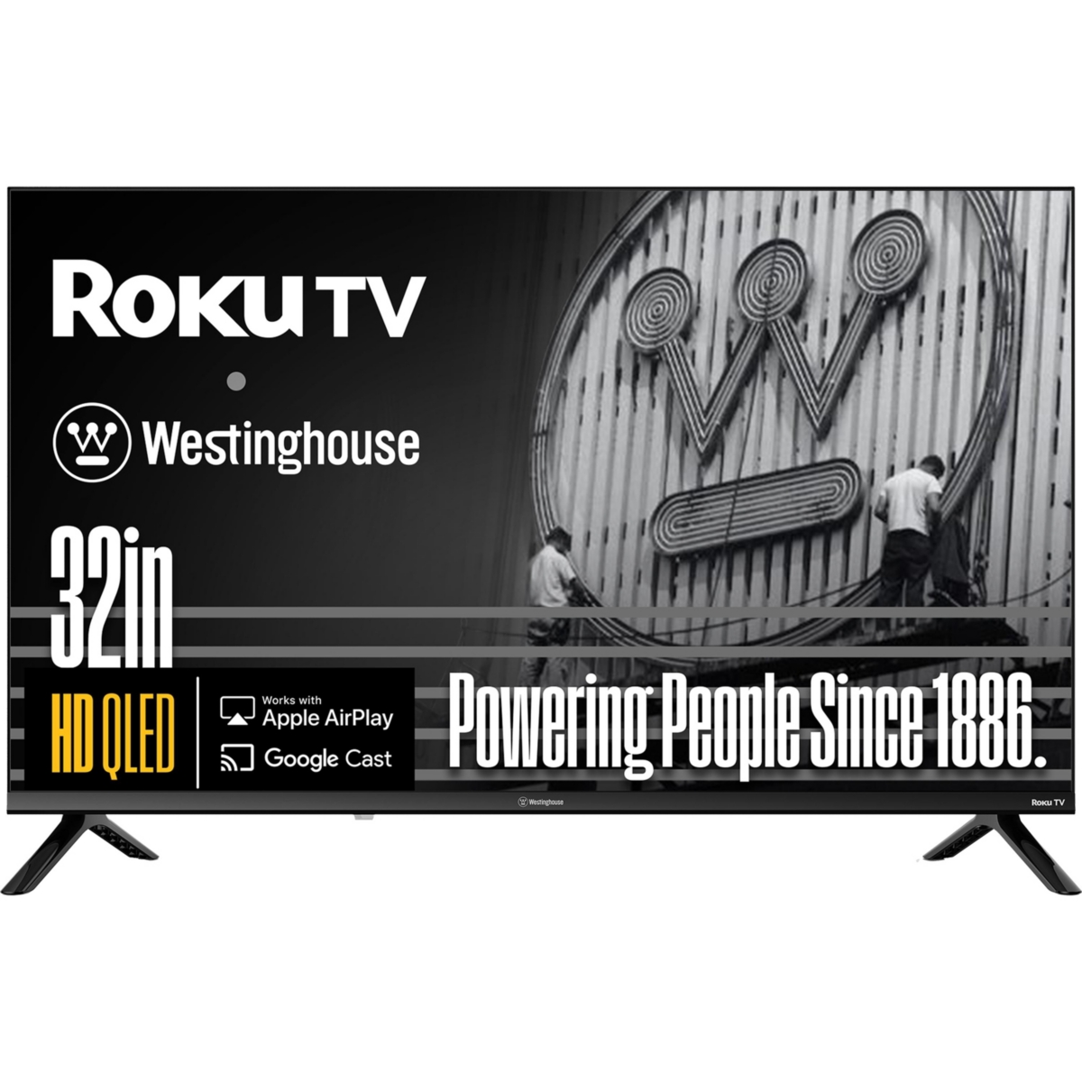 "32"" Roku Smart Tv, Hd Qled, Dolby Digital+, Wi-Fi, Bluetooth, AirPlay, Alexa & Google Assistant Compatible"