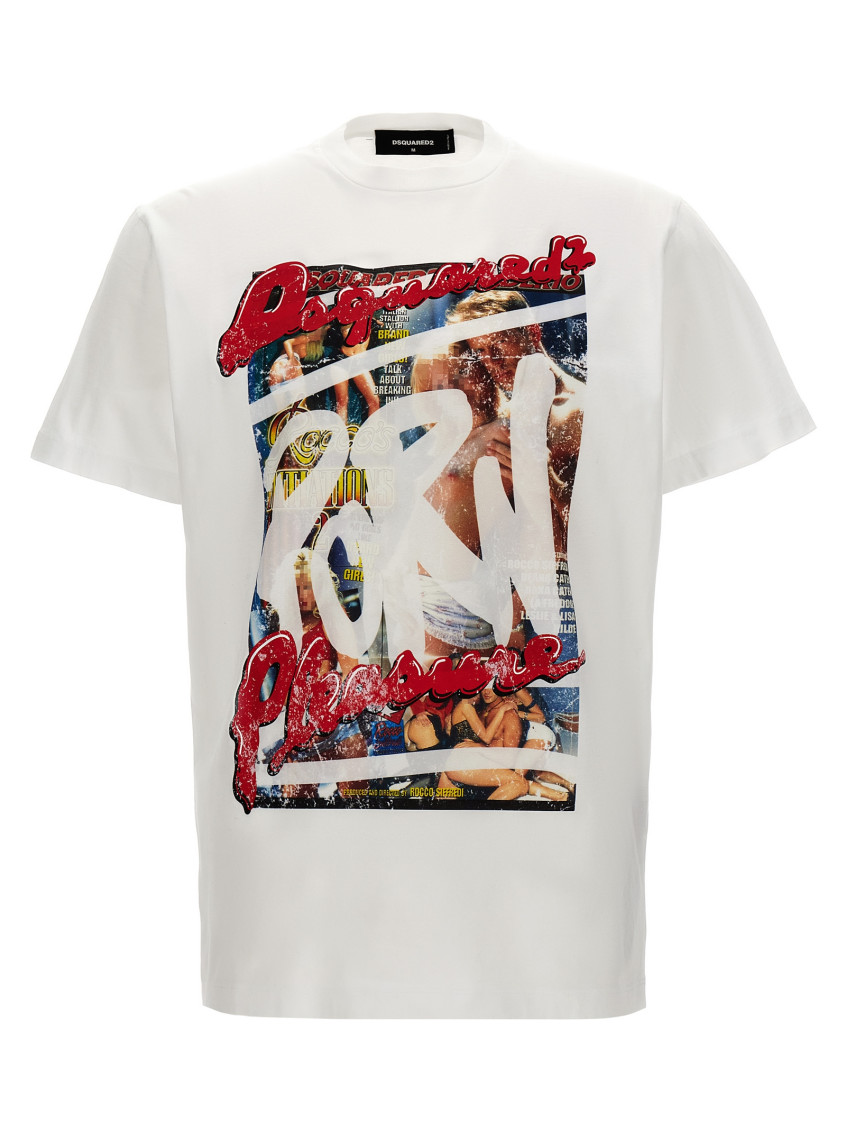 -Rocco T Shirt Bianco-Uomo