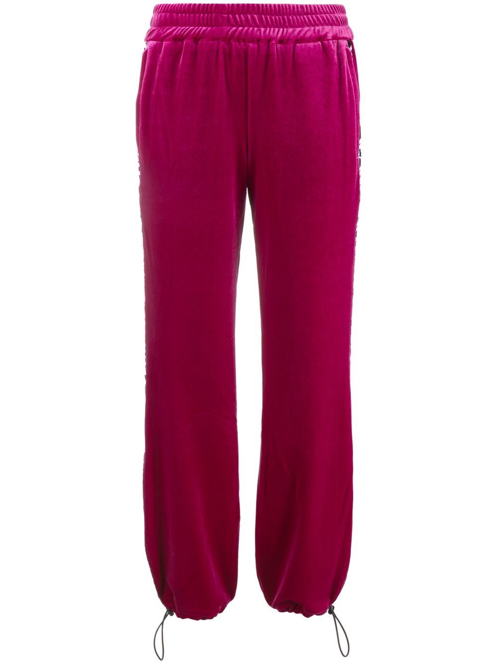 Logo-tape track pants - Pink