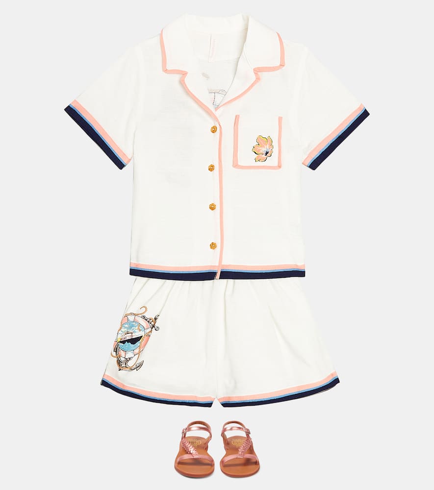 Zimmermann Kids Alight cotton shirt