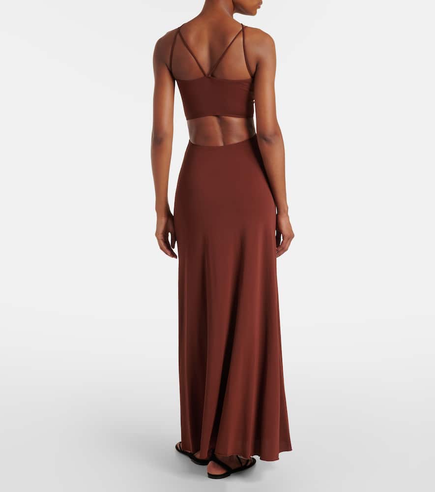 Saba cutout jersey maxi dress