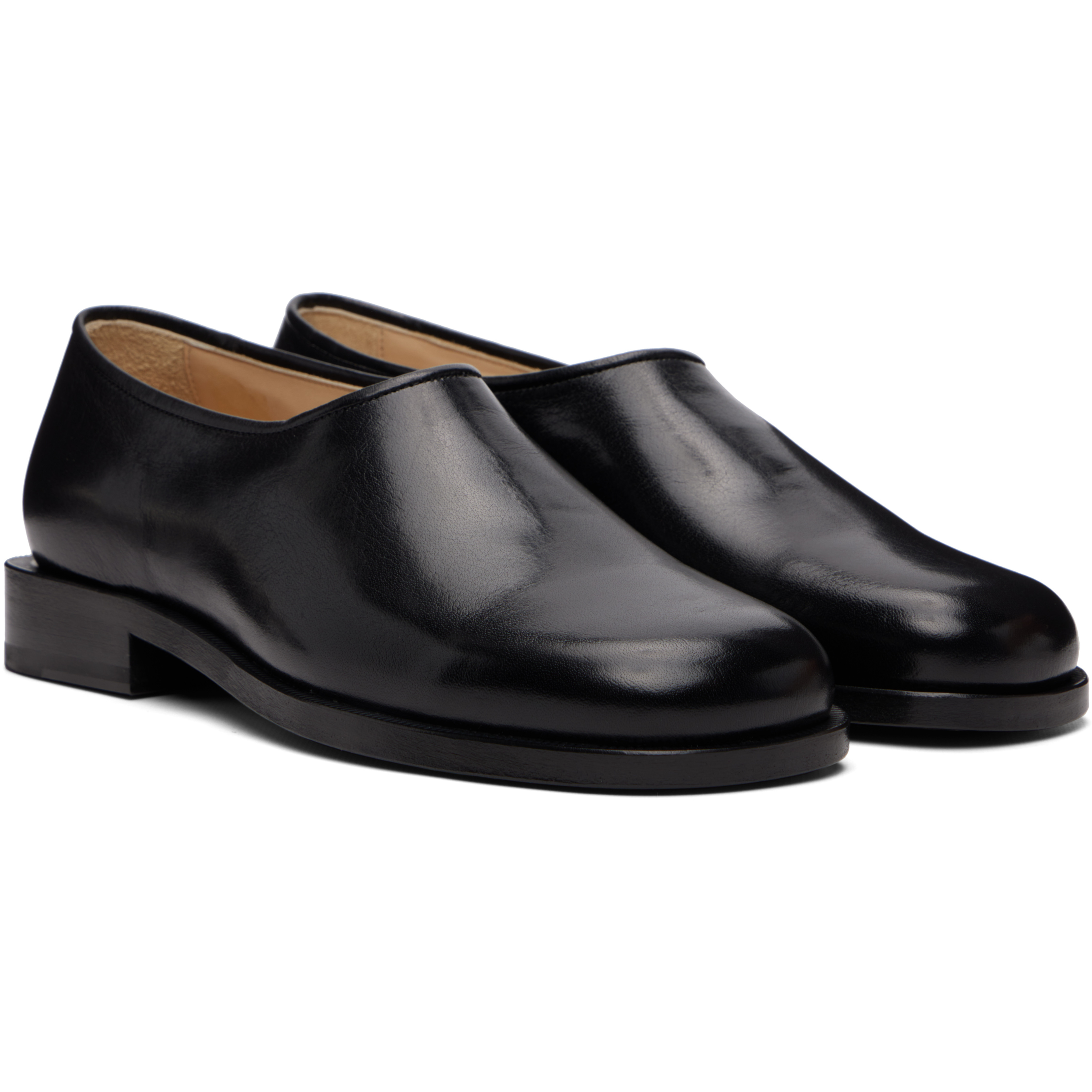 Black Anatomic Slip On Loafers
