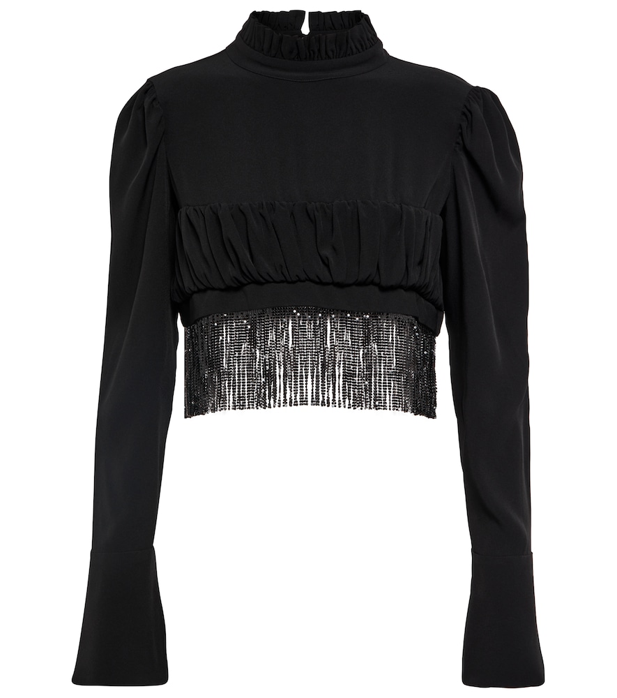 Embellished crop top
