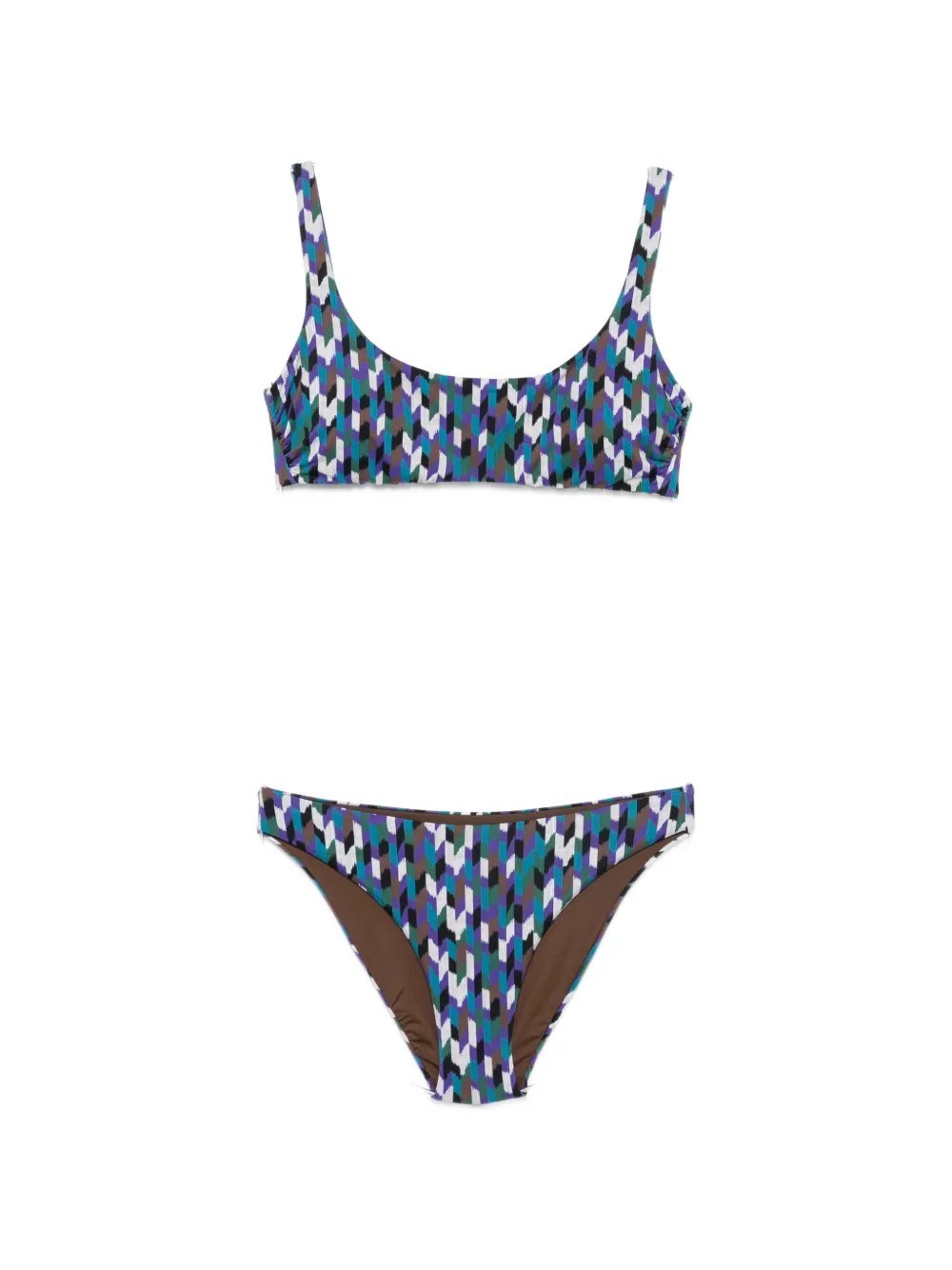 Multicolor Print Bikini Set