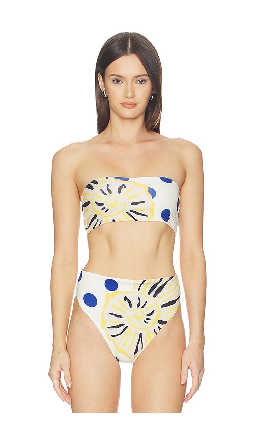 Cala de la Cruz Grecia Bikini Top in Cream. - S also in XS, M