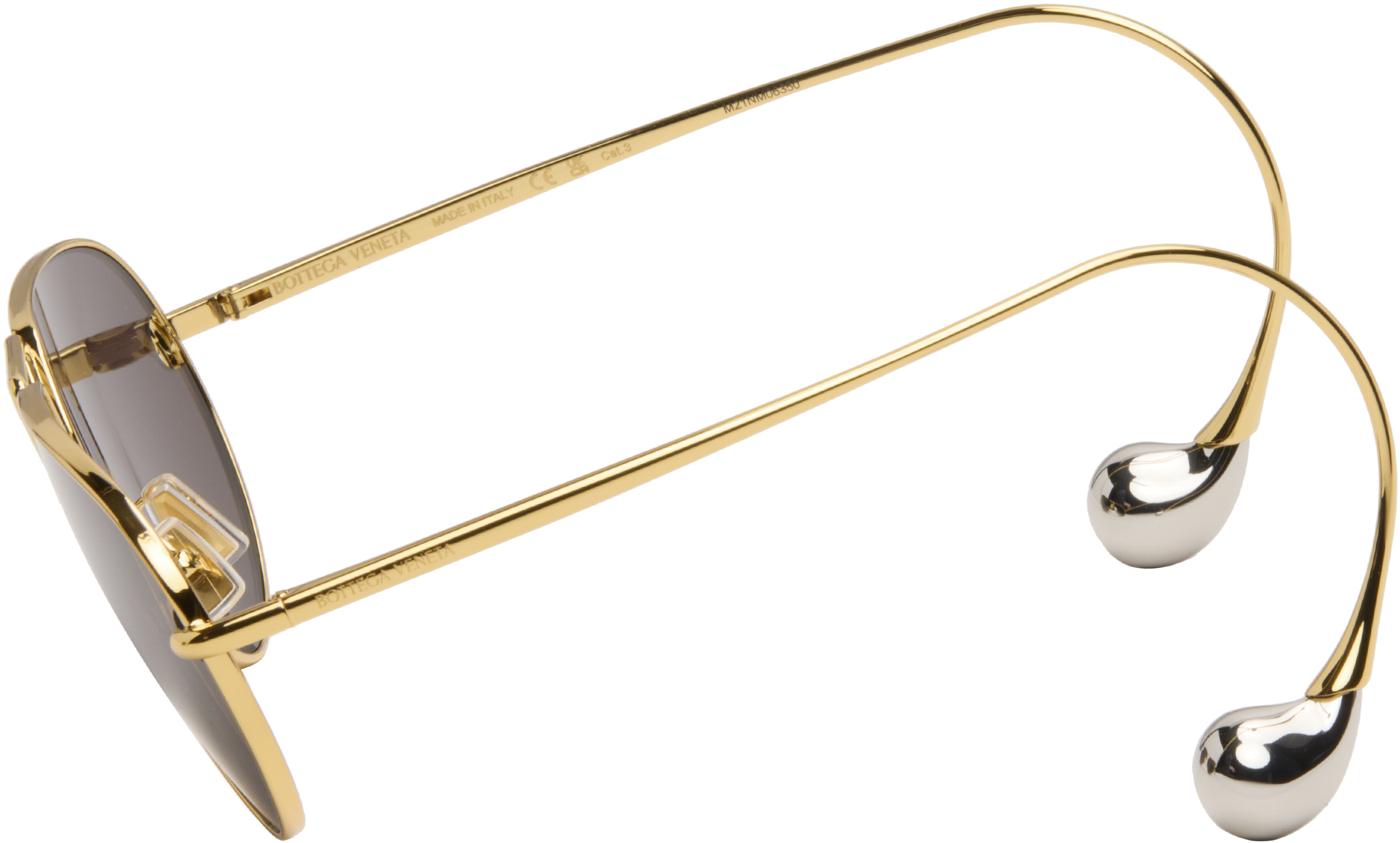 Gold Drop Aviator Sunglasses