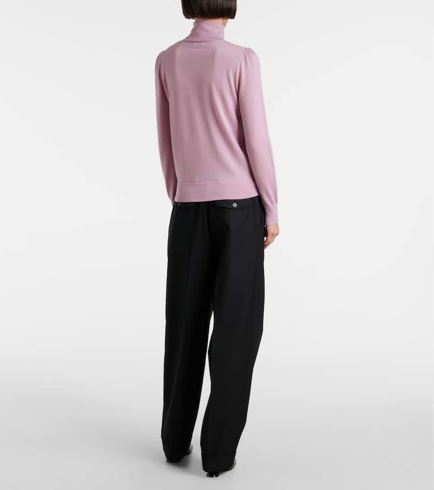 Wool turtleneck sweater