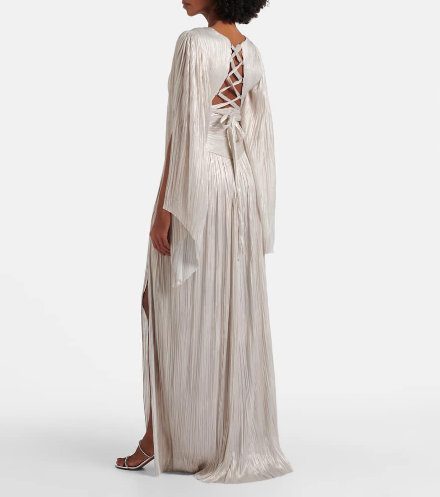 Draped silk gown