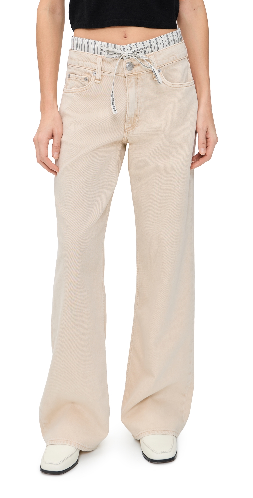 Saige Full Boxer Pants Sandstripe