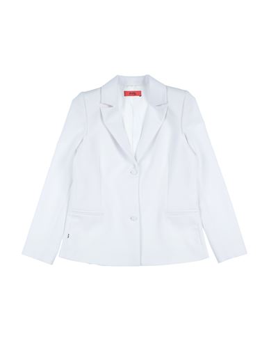 Kid Girl Blazer White Size 10 Polyester, Viscose, Elastane