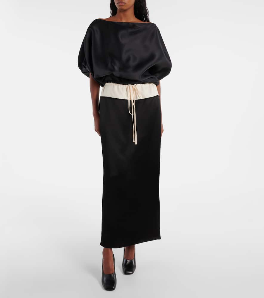 Khaite Niles silk gazar top