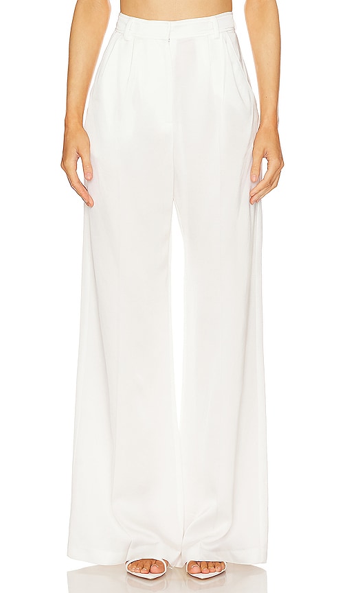Amanda Uprichard HOSEN JANE in Ivory. Größe S. Also in