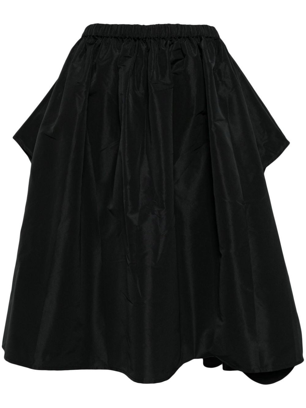 Taffeta Cape dress - Black