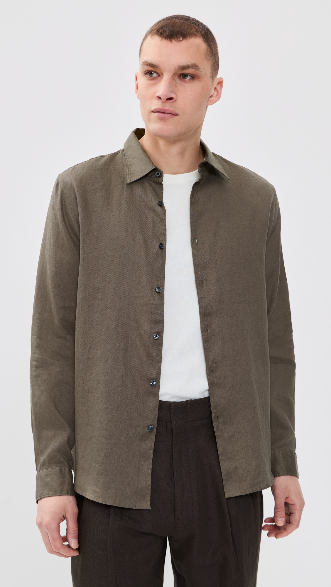Irving Relaxed Linen Shirt Morel