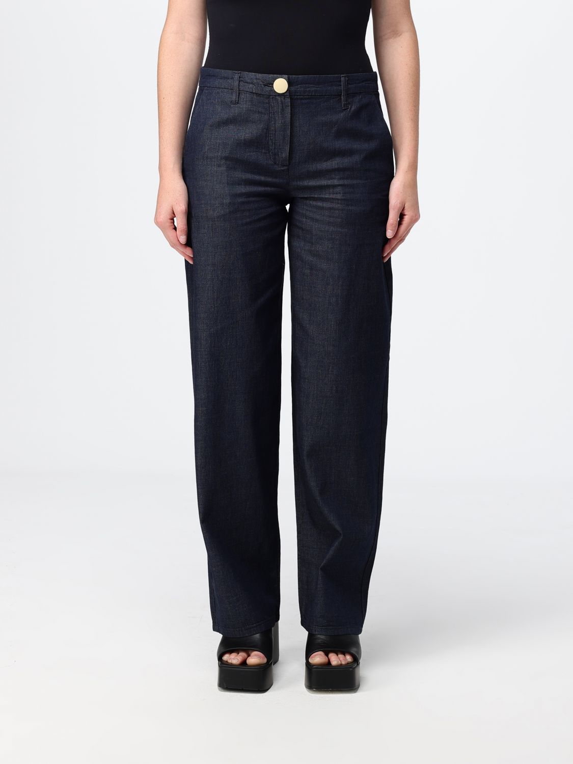 Pants Woman color Denim