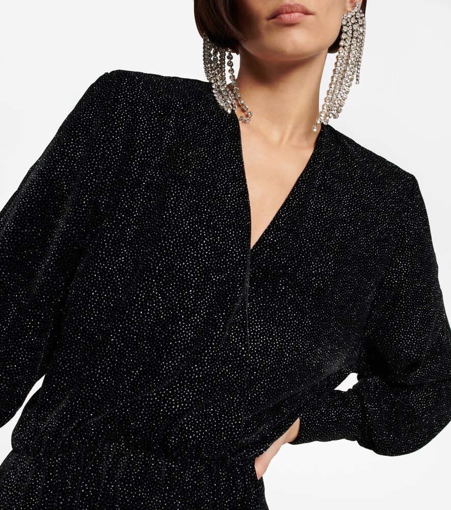 Alexane glitter velvet minidress