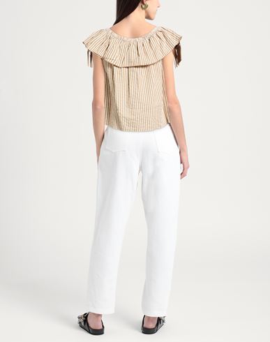 Le Volière Woman Top Camel Size M/L Cotton