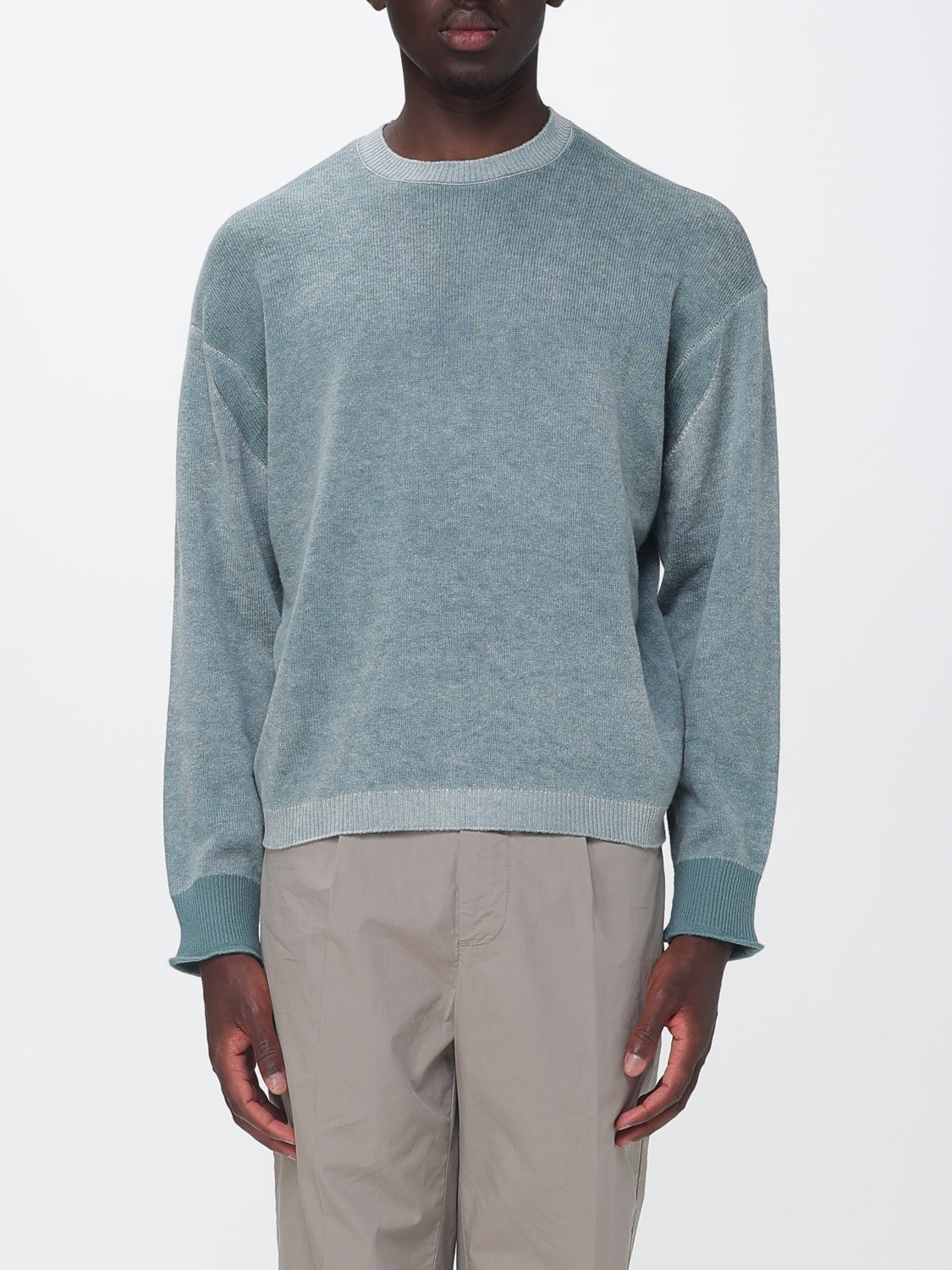 Sweater Men color Gnawed Blue